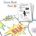 Printable Diy Comic Book Pack And Drawing Resources – Create With Printable Blank Comic Strip Template For Kids