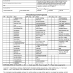 Printable Dot Inspection Forms – Fill Online, Printable Regarding Vehicle Checklist Template Word