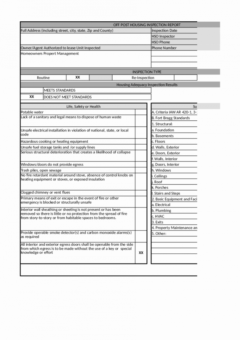 Printable Home Inspection Report Template Elegant 2018 Home Inside Property Management Inspection Report Template