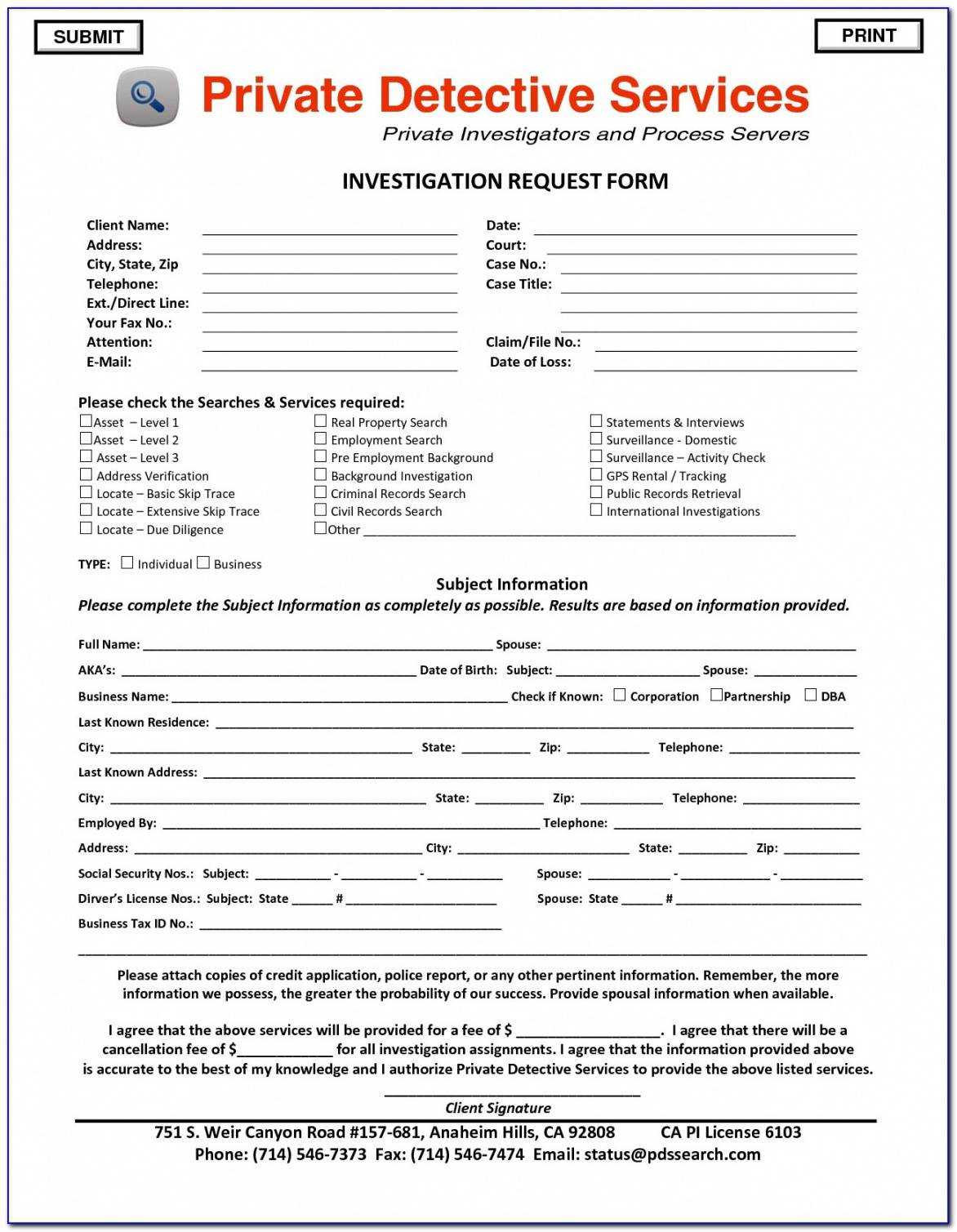 Printable Investigation Report Template Doc Cool Private Throughout Investigation Report Template Doc