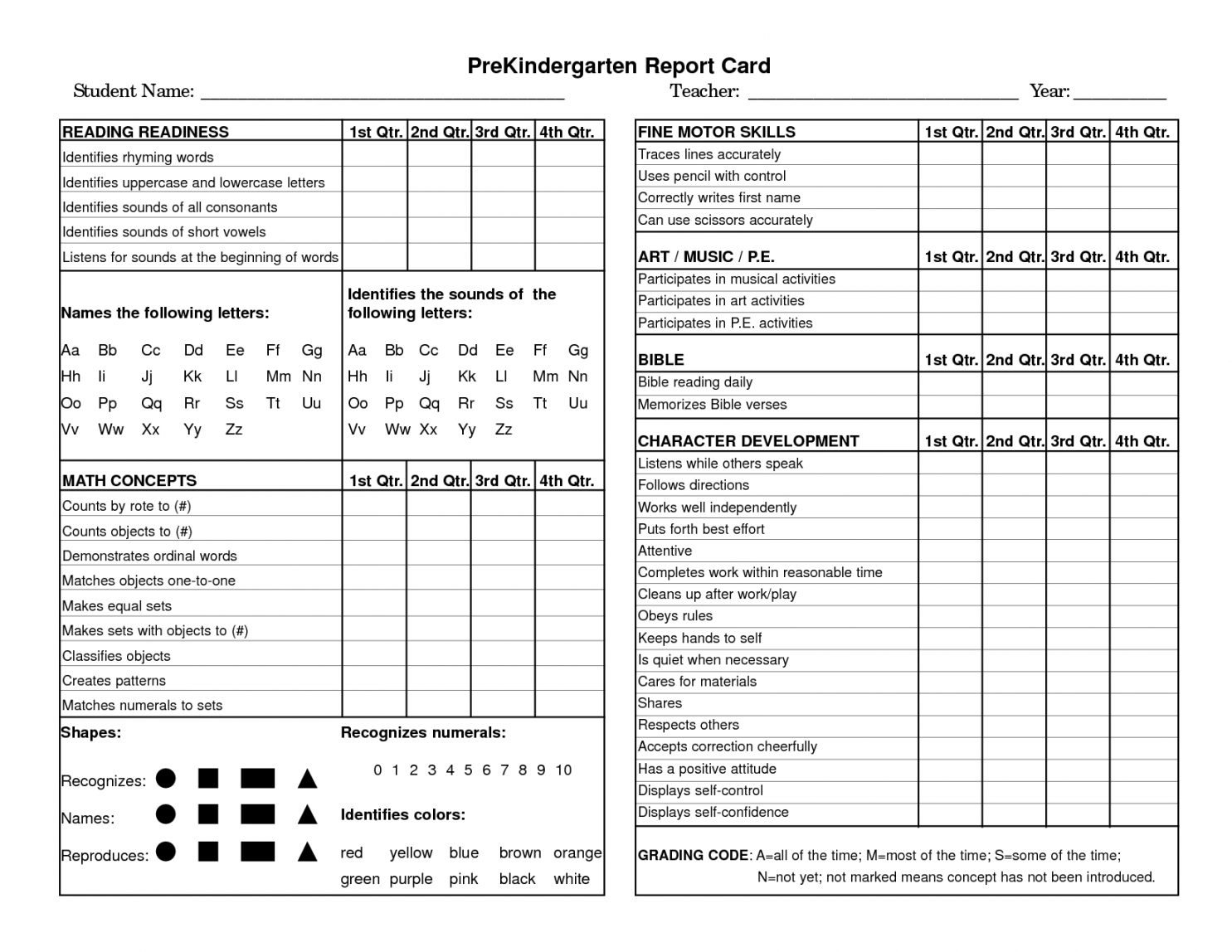 Printable Preschool Progress Report Template Childcare Regarding Preschool Weekly Report Template