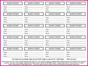 Printable Raffle Tickets Template Free - Calep.midnightpig.co throughout Free Raffle Ticket Template For Word