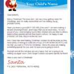 Printable Santa Letter With Personalized Banner | Within Santa Letter Template Word