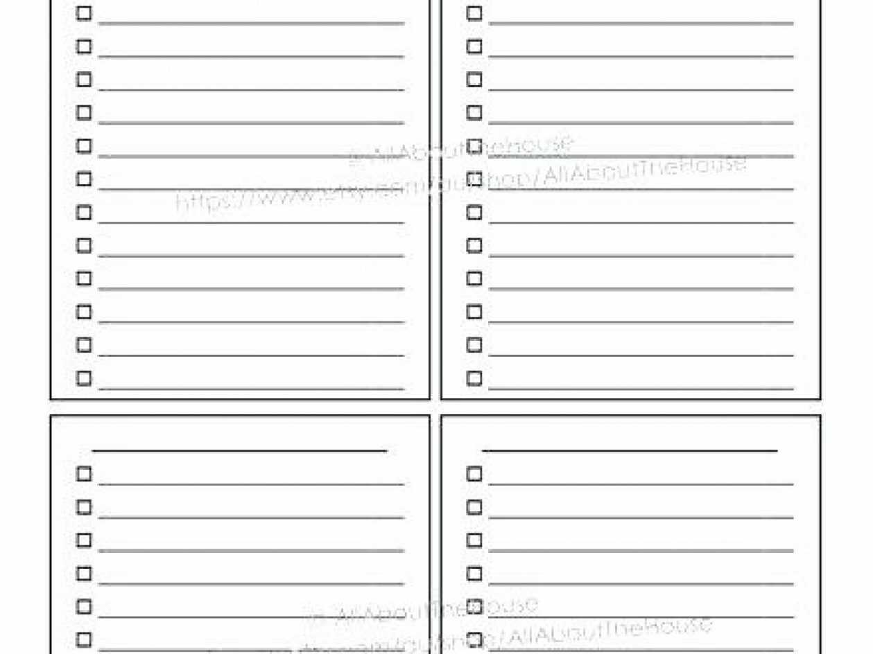 Printable To Do List Templates Pertaining To Blank Checklist Template Word