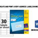 Printing Avery Address Labels – Falep.midnightpig.co Within Word Label Template 21 Per Sheet