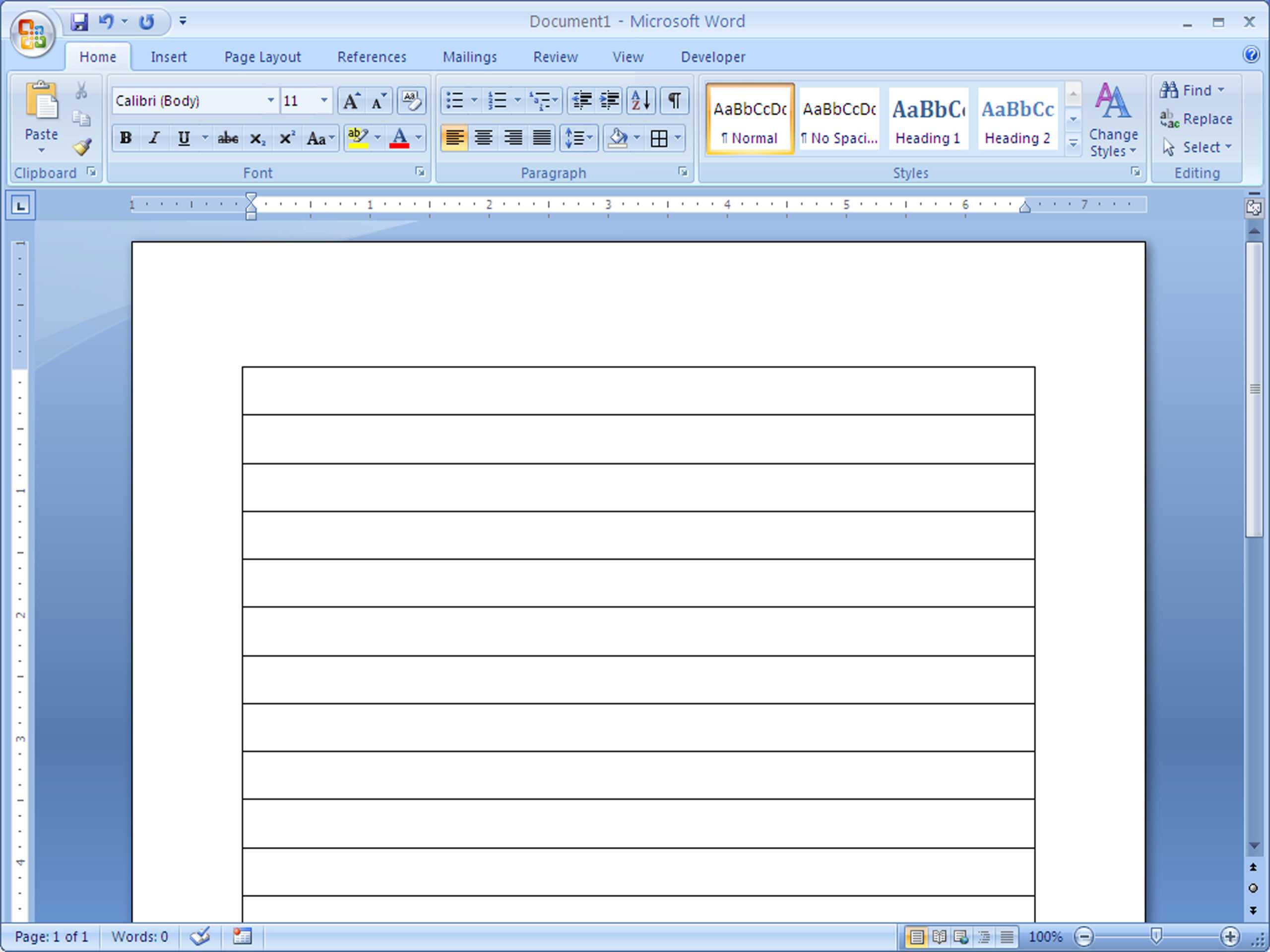 Printing Lined Paper In Word - Calep.midnightpig.co In Microsoft Word Lined Paper Template