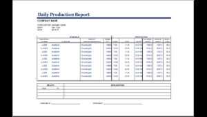 Production Status Report Template intended for Production Status Report Template