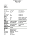 Professional Acting Resume : Resume Templates Throughout Theatrical Resume Template Word