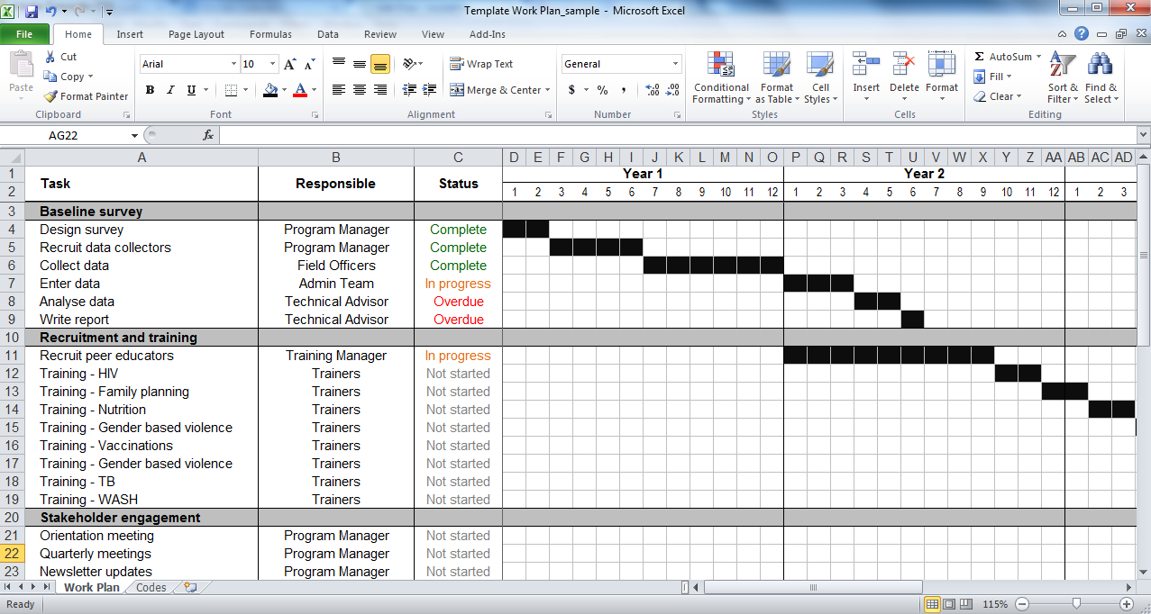 Program Plan Template Excel – Calep.midnightpig.co Throughout Work Plan Template Word