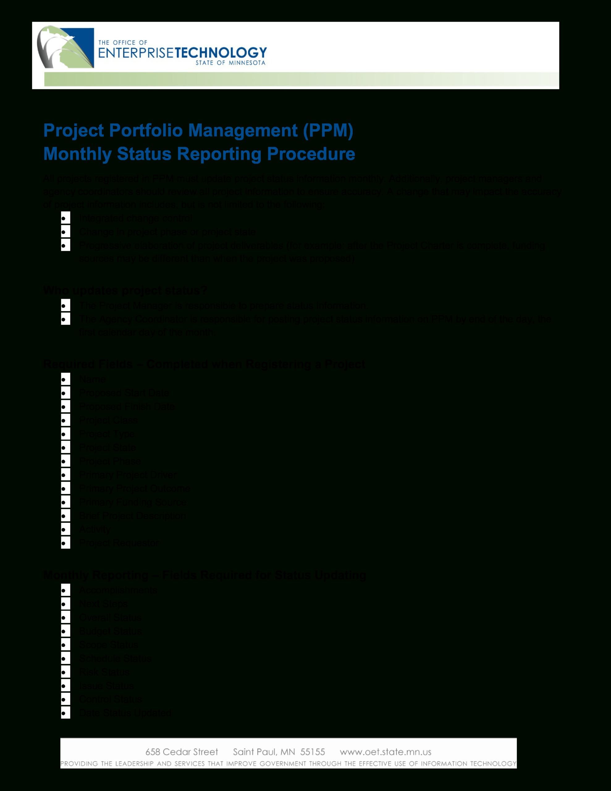 Project Management Status Report | Templates At In Project Management Final Report Template
