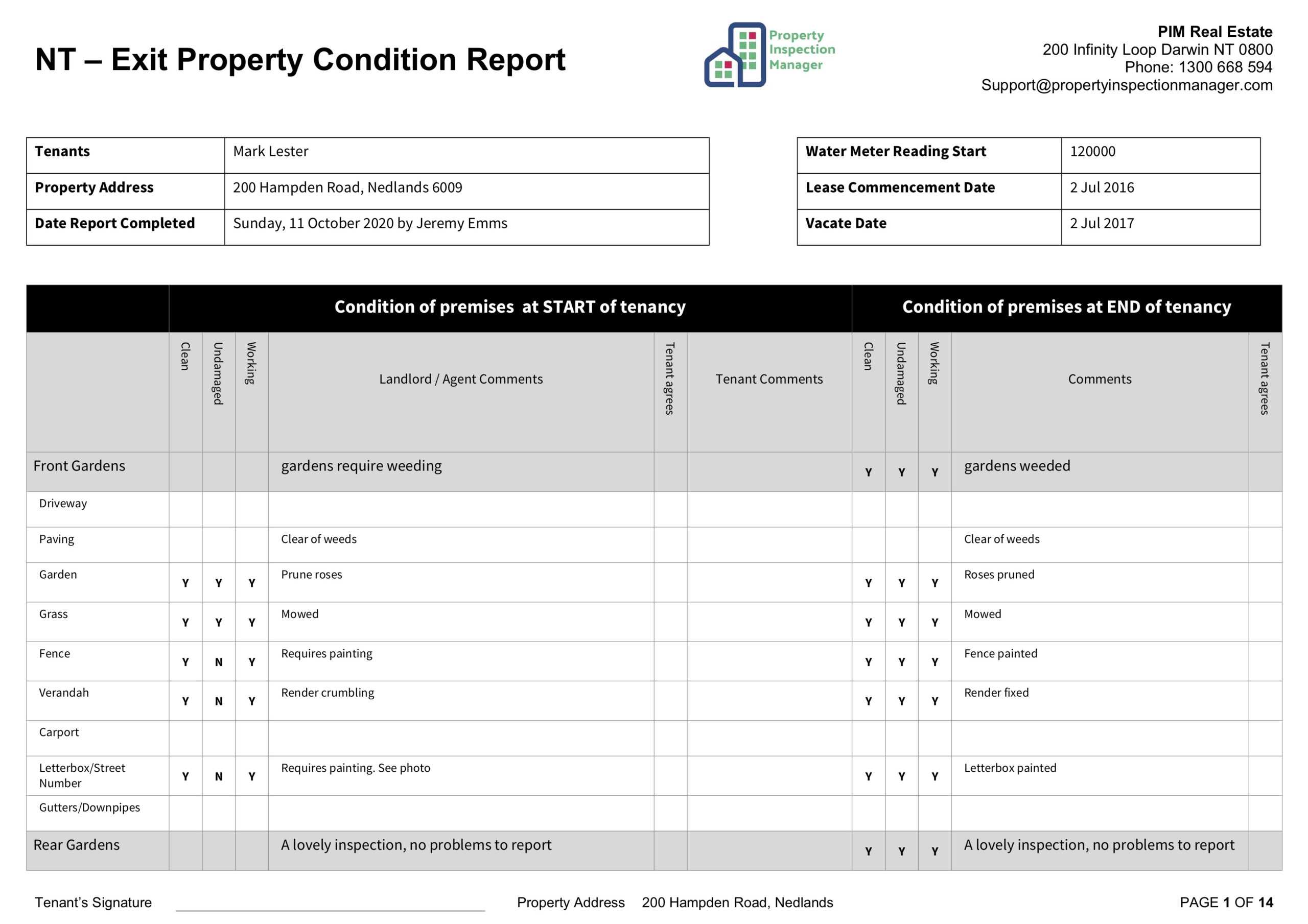 Property Inspection Manager In Commercial Property Inspection Report Template