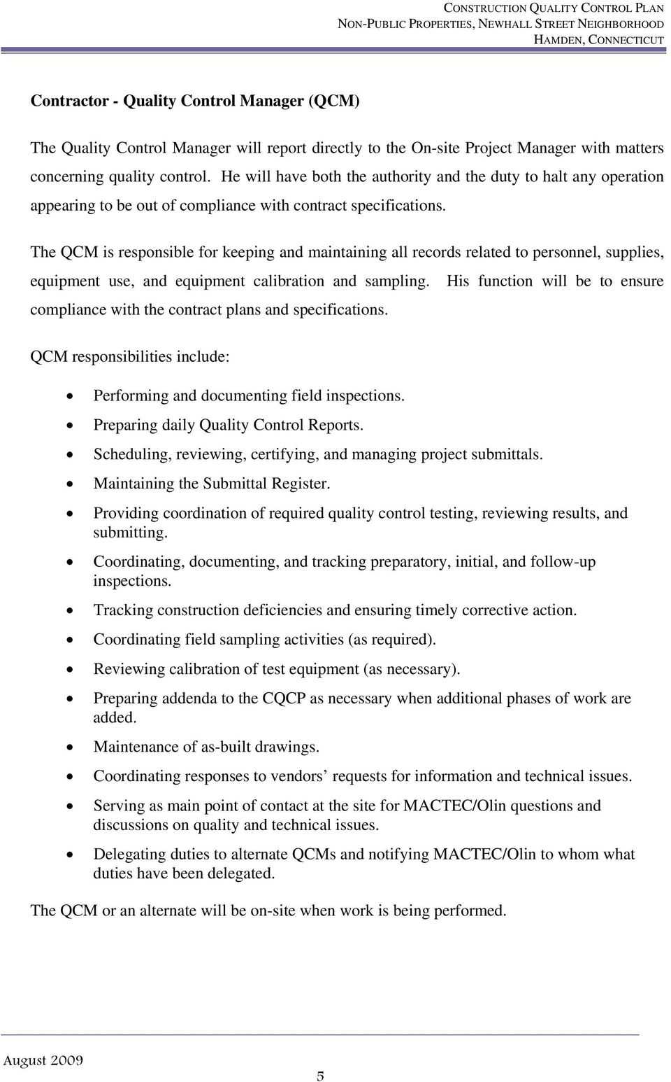 Quality Control Report Example – Calep.midnightpig.co For Construction Deficiency Report Template