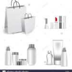 Realistic 3D Mock Up Of Cosmetic Package. Set Vector Blank Pertaining To Blank Packaging Templates