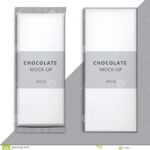 Realistic Blank 3D Chocolate Bar Template Design. Choco Throughout Free Blank Candy Bar Wrapper Template