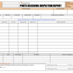 Receiving Inspection Procedure – Iso 9001 Regarding Part Inspection Report Template
