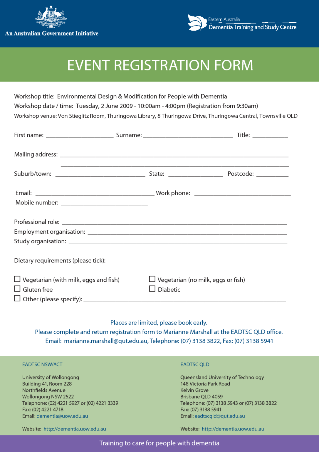 Registration Form Template E Commercewordpress Pertaining To Seminar