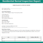Rental Inspection Report | Property Inspection Checklist within Property Management Inspection Report Template
