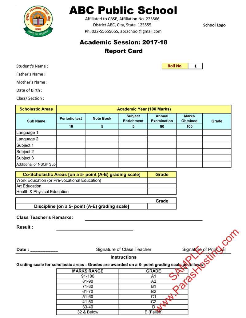 Report Card Format – Dalep.midnightpig.co In Soccer Report Card Template
