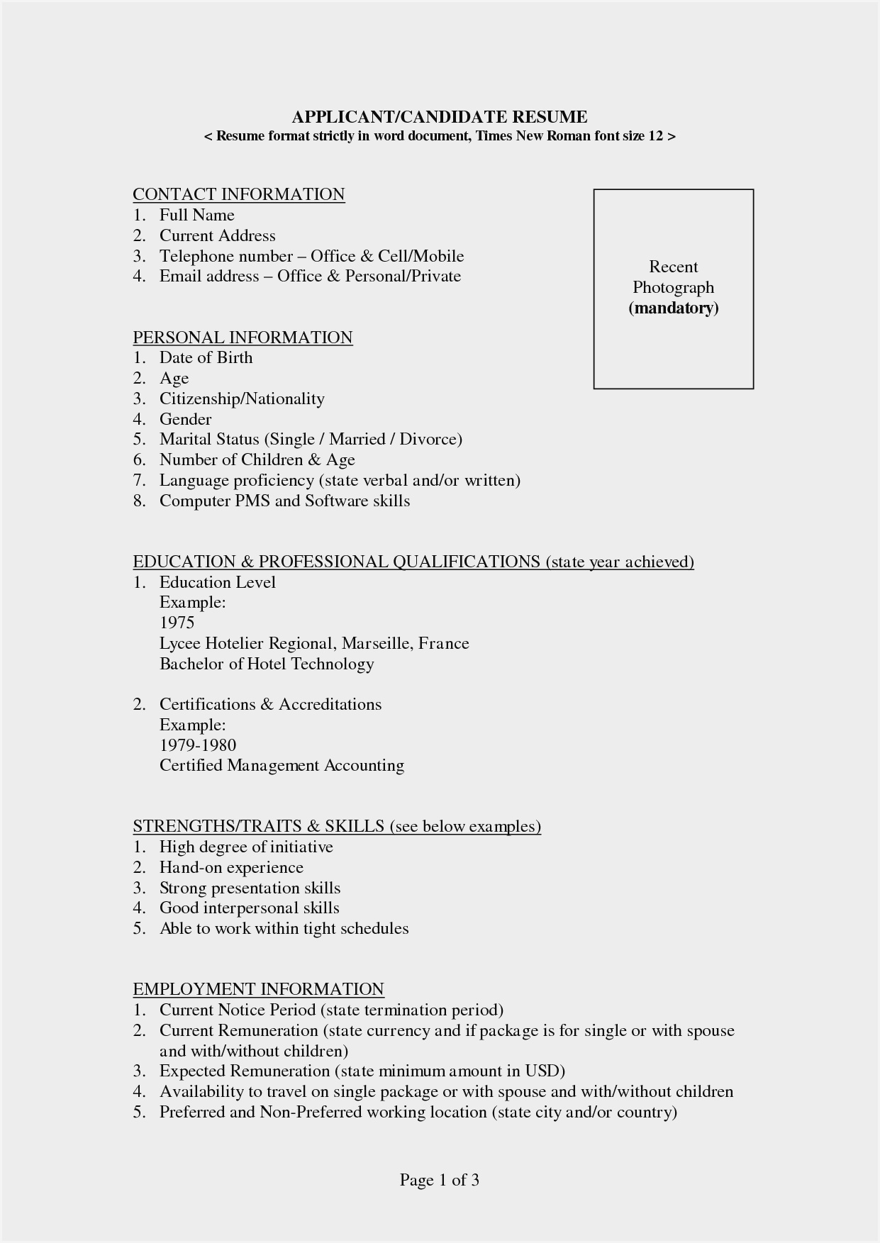 Resume Format Template For Word Download – Resume Sample With How To Get A Resume Template On Word