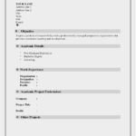 Resume Template Word Download Malaysia – Resume Sample Throughout Free Blank Resume Templates For Microsoft Word