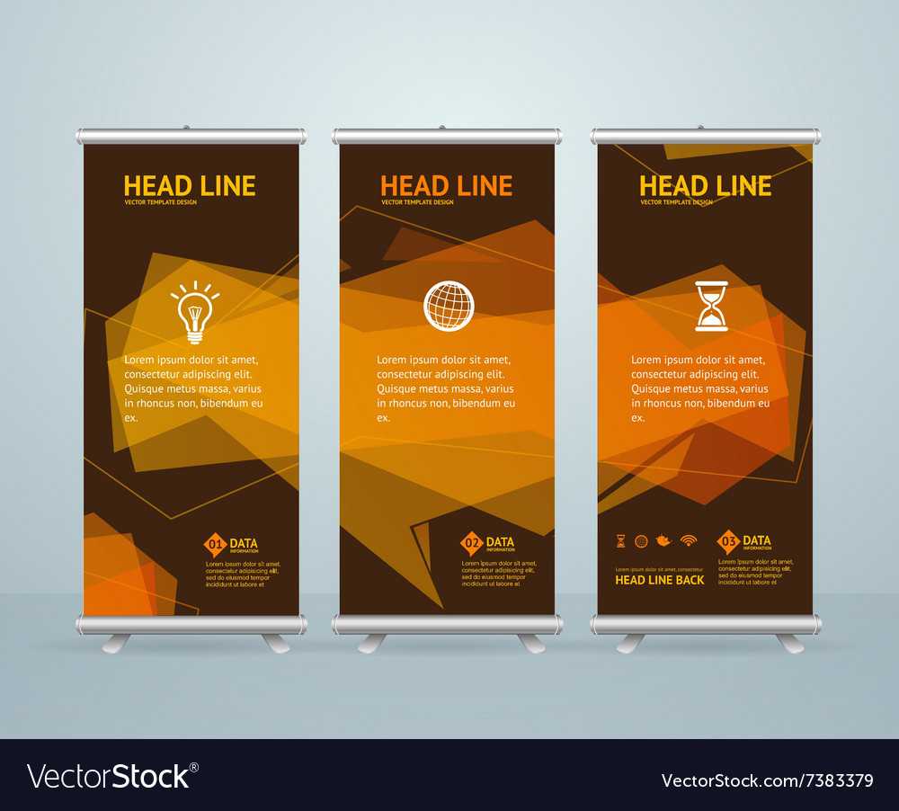 Roll Up Banner Stand Design Template In Retractable Banner Design Templates