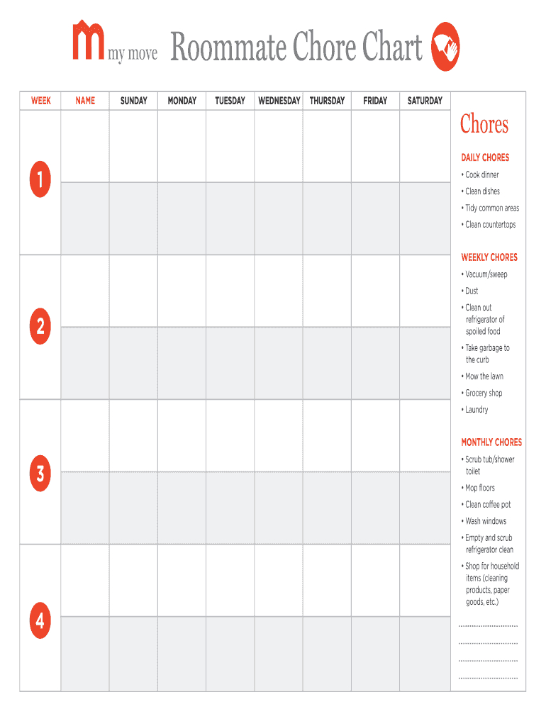 Roommate Cleaning Schedule – Calep.midnightpig.co Inside Blank Cleaning Schedule Template