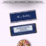 Royal Blue And Silver Candy Bar Wrapper Template, Editable Birthday Hershey  Bar Wrapper, Candy Bar Wraps, Chocolate, Instant Download, Pr3 Pertaining To Candy Bar Wrapper Template Microsoft Word