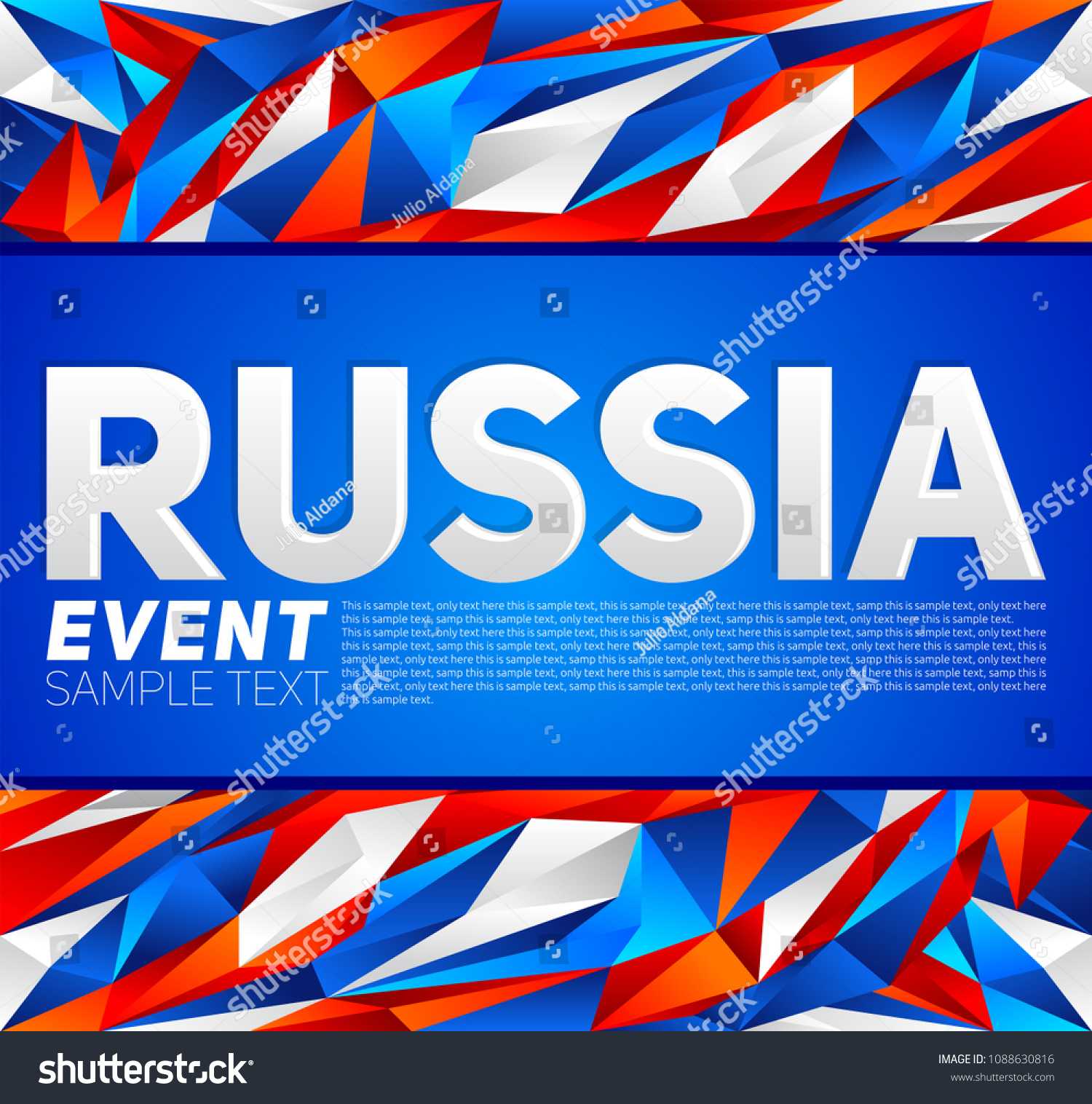 Russia Event Banner Template Vector Modern Stock Image For Event Banner Template
