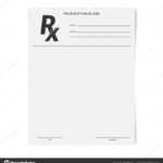 Rx Pad Template. Medical Regular Prescription Form. — Stock Intended For Blank Prescription Pad Template