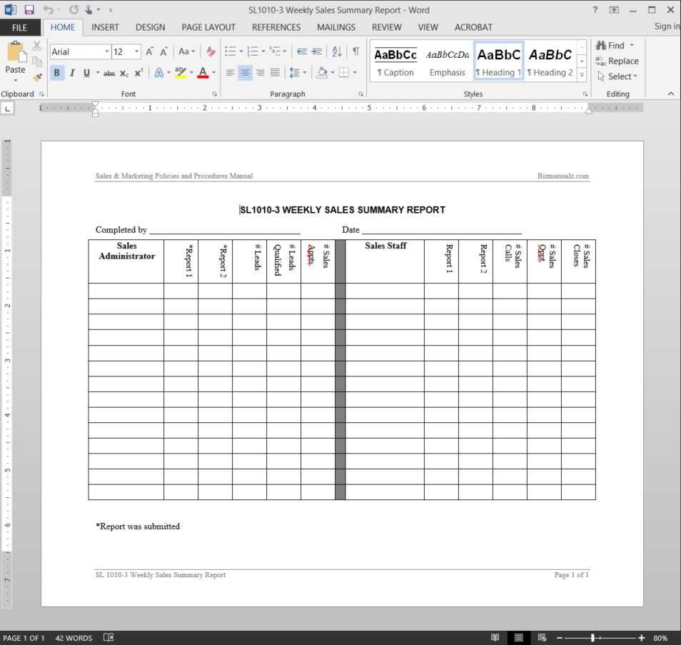 Salesman Report Template – Falep.midnightpig.co In Sales Trip Report Template Word