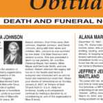 Sample Obituary Formats | Lovetoknow With Regard To Obituary Template Word Document