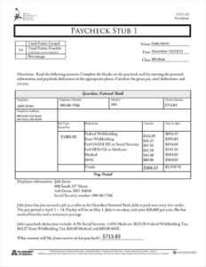 Sample Of Pay Stub Template Free - Calep.midnightpig.co in Free Pay Stub Template Word