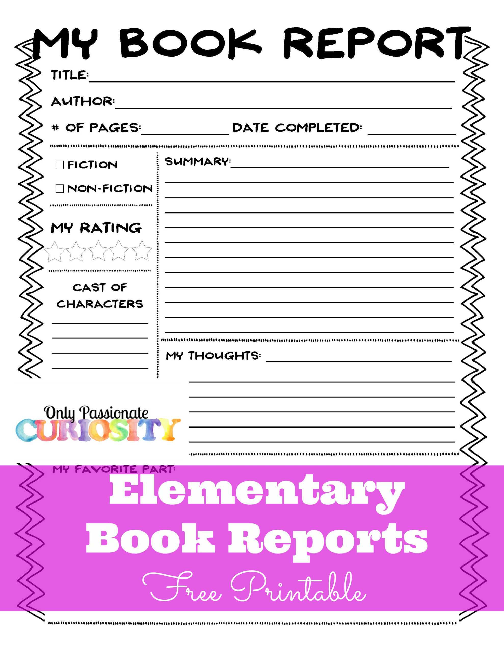 Sandwich Book Report Printout Regarding Sandwich Book Report Printable Template