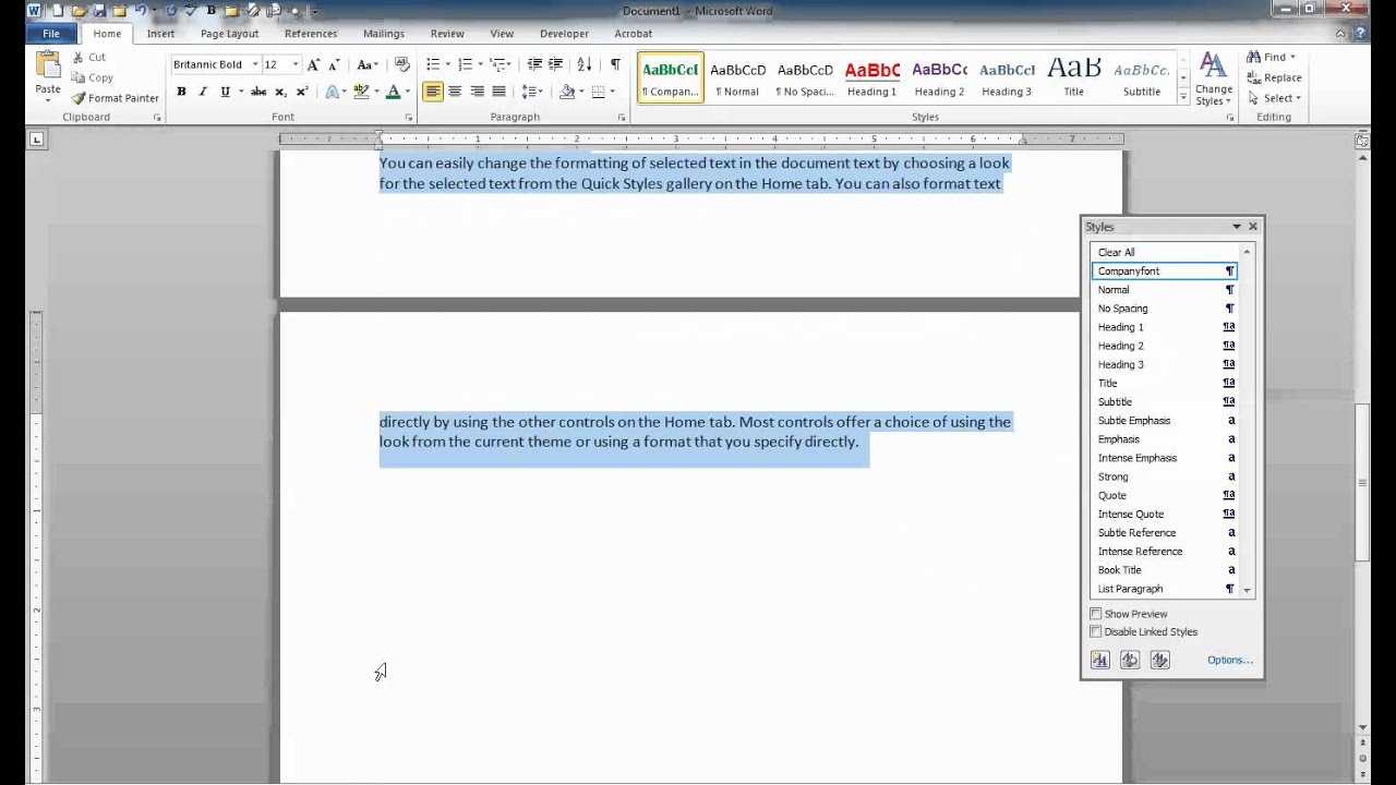 Saving Styles As A Template In Word With How To Save A Template In Word
