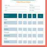 School Report Card Template – Visme In Blank Report Card Template