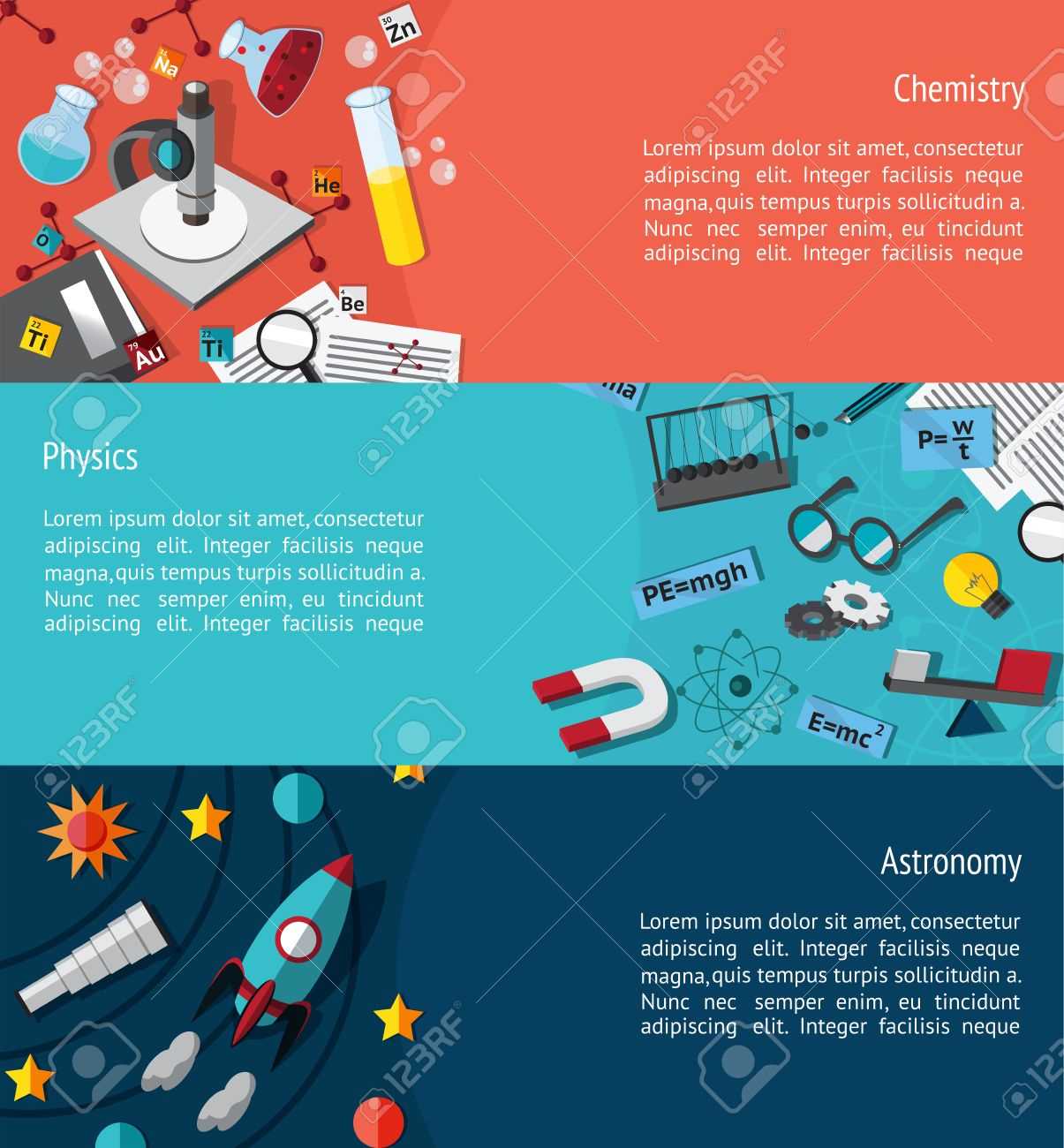 Science Education Infographic Banner Template Layout Such As.. For Science Fair Banner Template