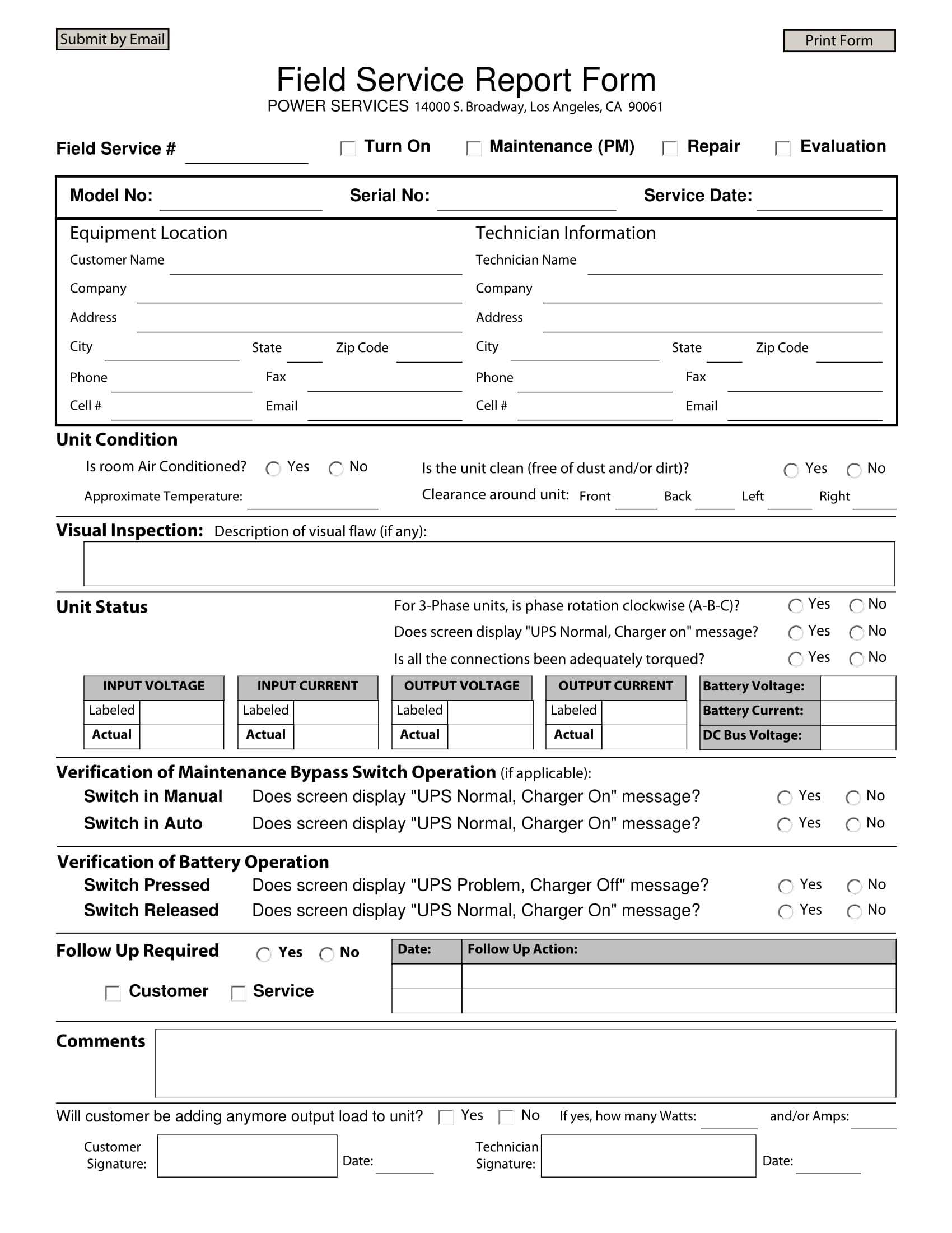 Service Report Format Pdf – Dalep.midnightpig.co For Field Report Template