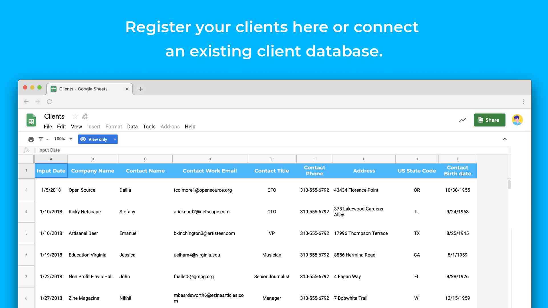 Service Sales Report Template – Sheetgo Intended For Sales Lead Report Template