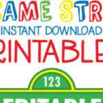 Sesame Street Birthday Printables – Including Editable Regarding Sesame Street Banner Template