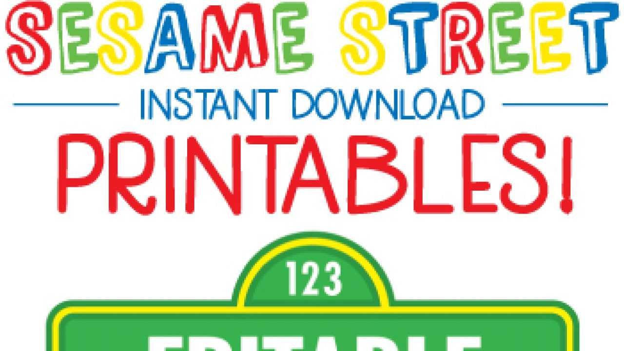 Sesame Street Birthday Printables – Including Editable Regarding Sesame Street Banner Template