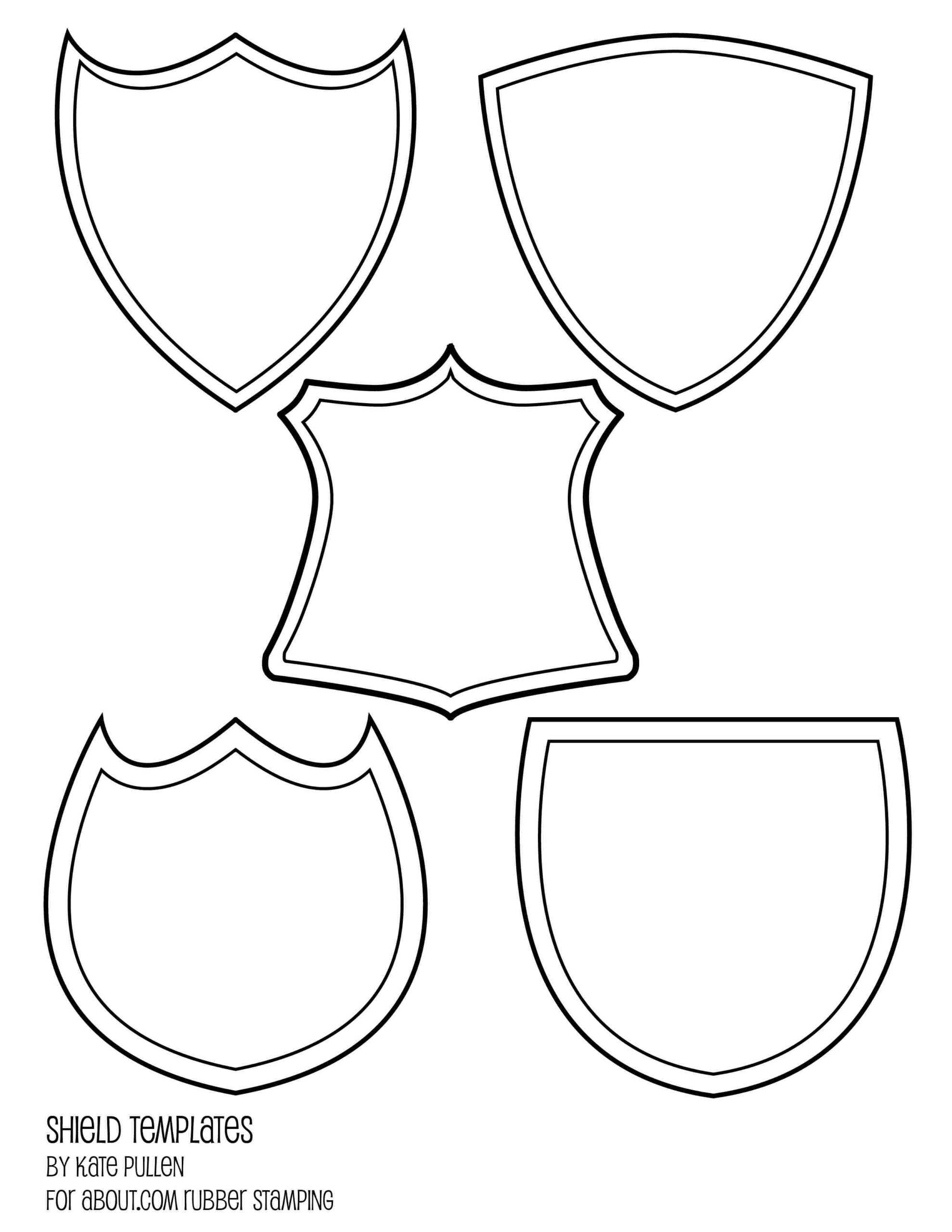 Shield Template Free Download Clip Art – Webcomicms Intended For Blank Shield Template Printable