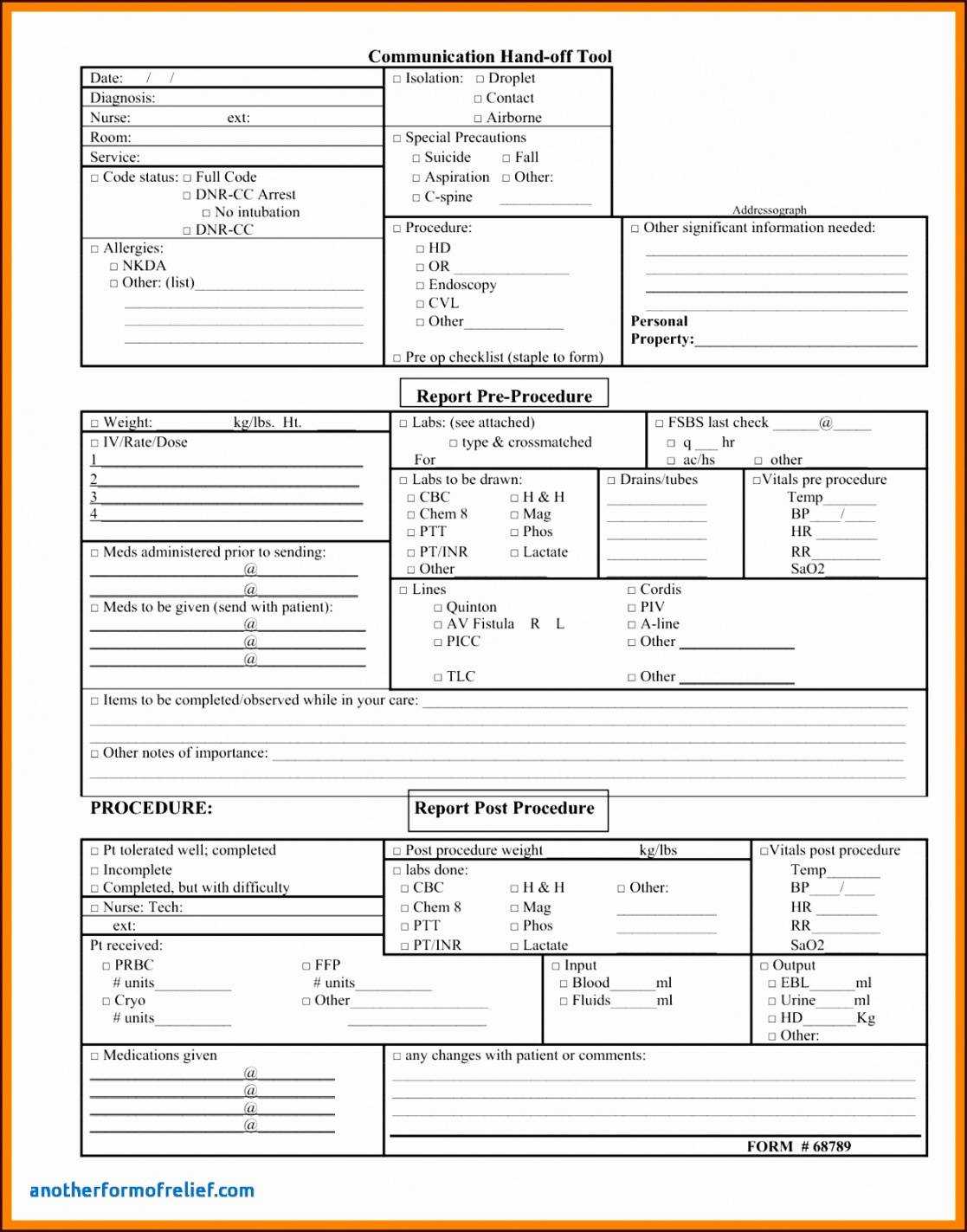 Shift Change Report Template Throughout Shift Report Template