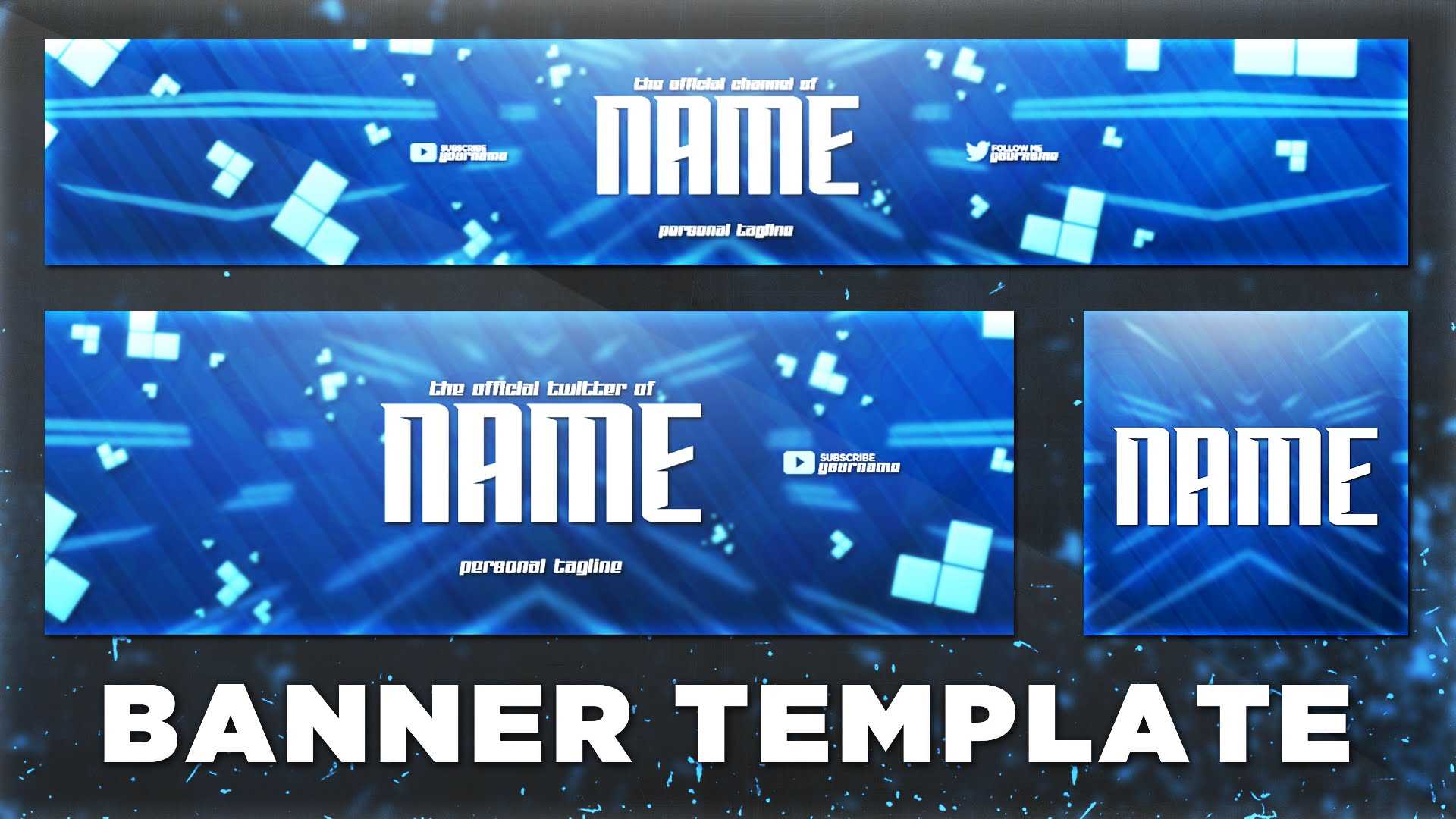 Sick Youtube Banner Template Psd (Photoshop Cc + Cs6) | Free Throughout Banner Template For Photoshop