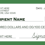 Signage 101 – Giant Check Uses And Templates | Signs Blog Pertaining To Customizable Blank Check Template