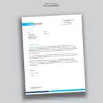 Simple And Clean Word Letterhead Template – Free – Used To Tech Inside Word Stationery Template Free