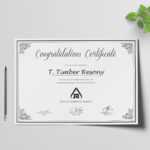 Simple Congratulation Certificate Template Inside Congratulations Certificate Word Template