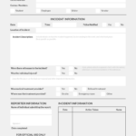 Simple Light Incident Report Template Within Report Requirements Document Template