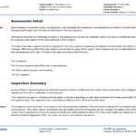 Site Inspection Report: Free Template, Sample And A Proven For Template For Information Report