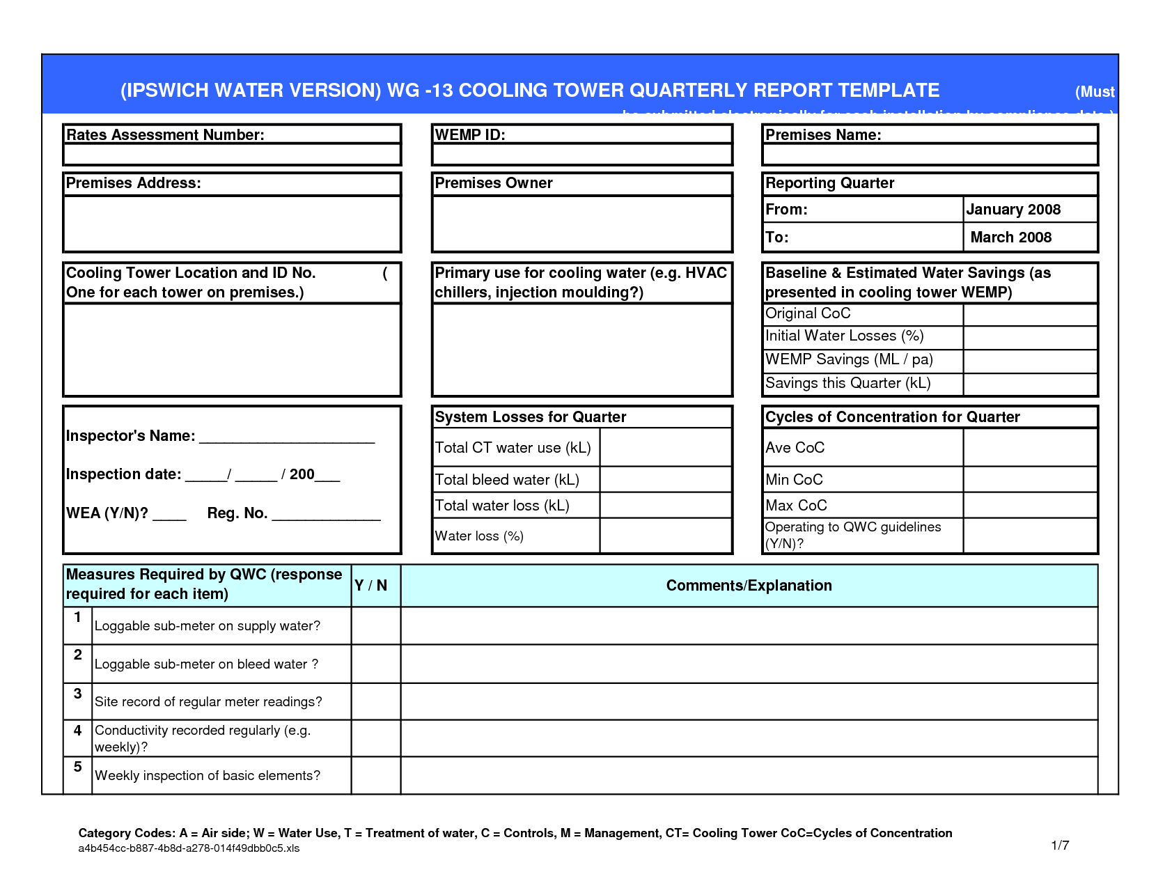 Business Quarterly Report Template