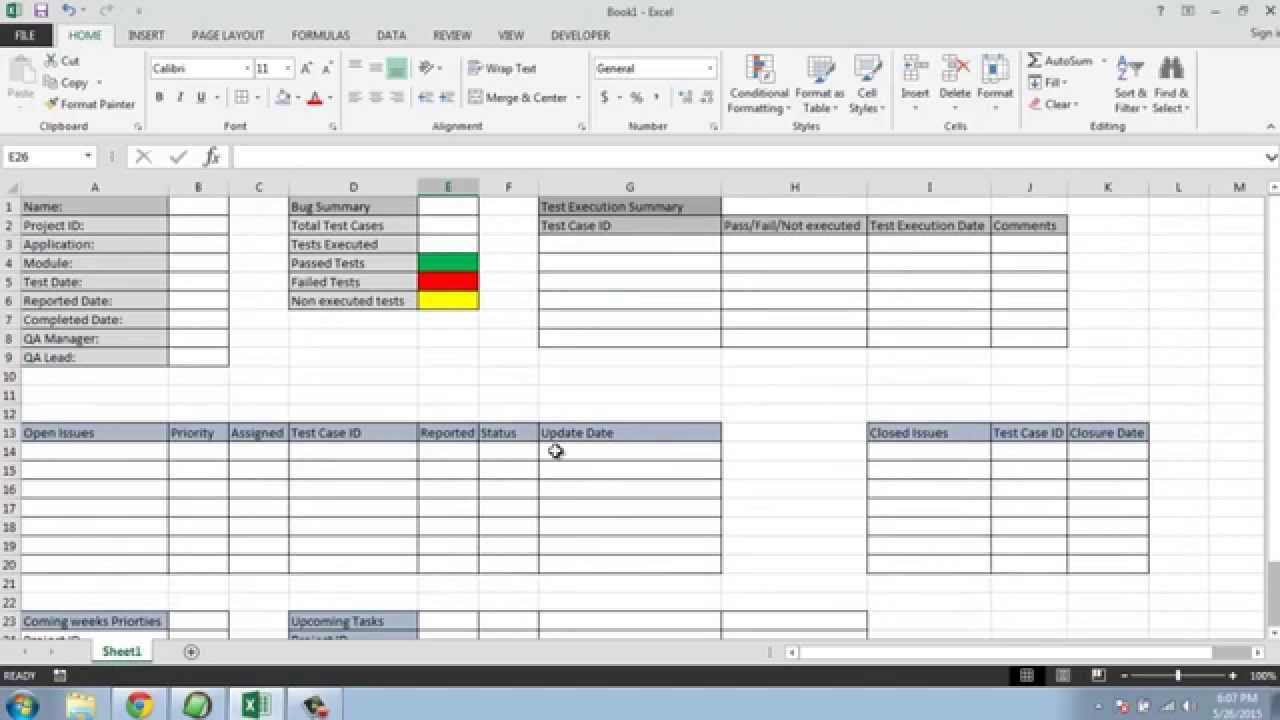 Software Testing Weekly Status Report Template For Qa Weekly Status Report Template